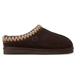 Fireside by Dearfoams Men's Grafton Genuine Shearling Clog Slippers