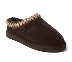 Fireside by Dearfoams Men's Grafton Genuine Shearling Clog Slippers