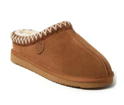 Fireside by Dearfoams Men's Grafton Genuine Shearling Clog Slippers