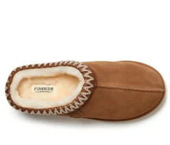 Fireside by Dearfoams Men's Grafton Genuine Shearling Clog Slippers