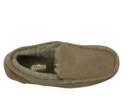 Fireside by Dearfoams Men's Melbourne Genuine Shearling Moccasin Slippers