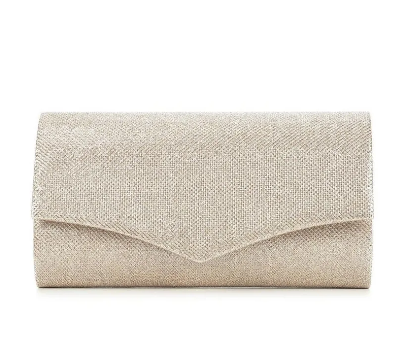 Four Seasons Handbags Glitter Envelope Clutch