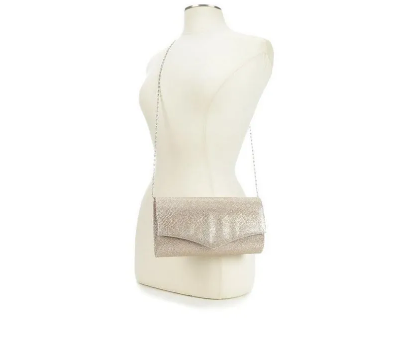 Four Seasons Handbags Glitter Envelope Clutch