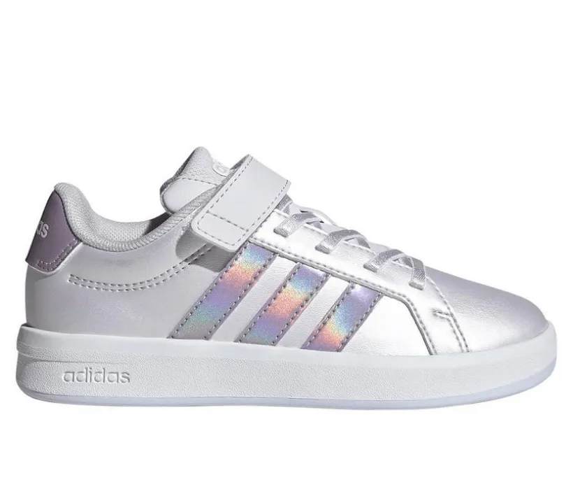 Girls' Adidas Little Kid Grand Court 3.0 El C Sneakers