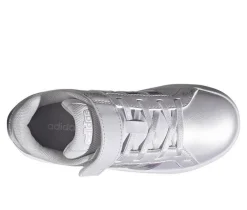 Girls' Adidas Little Kid Grand Court 3.0 El C Sneakers