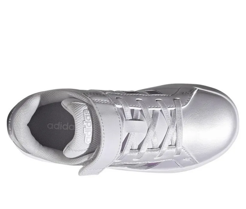 Girls' Adidas Little Kid Grand Court 3.0 El C Sneakers
