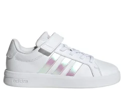 Girls' Adidas Little Kid Grand Court 2.0 EL C Sneakers
