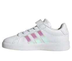 Girls' Adidas Little Kid Grand Court 2.0 EL C Sneakers