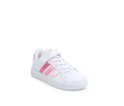 Girls' Adidas Little Kid Grand Court 3.0 El C Sneakers