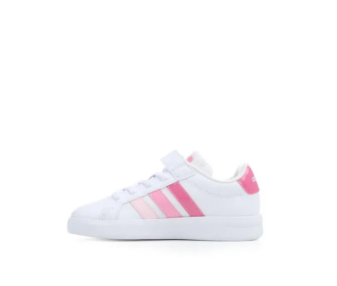 Girls' Adidas Little Kid Grand Court 3.0 El C Sneakers