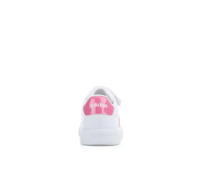 Girls' Adidas Little Kid Grand Court 3.0 El C Sneakers