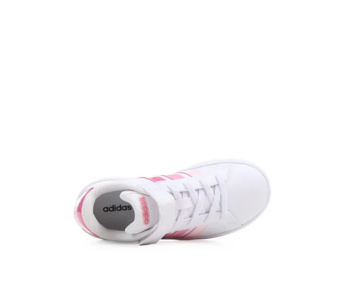 Girls' Adidas Little Kid Grand Court 3.0 El C Sneakers