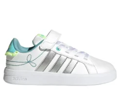 Girls' Adidas Little Kid Grand Court 3.0 El C Sneakers