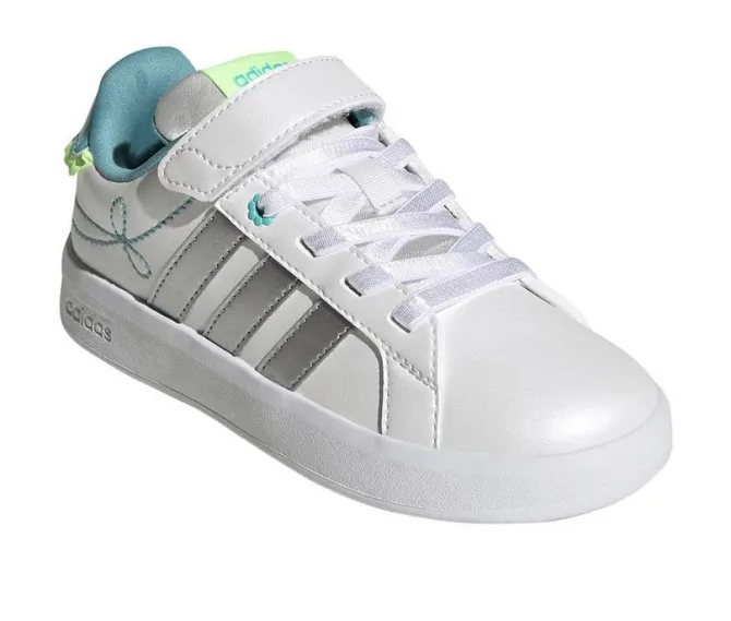 Girls' Adidas Little Kid Grand Court 3.0 El C Sneakers