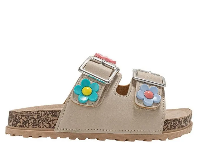 Girls' Bebe Little Kid Bloom Footbed Sandals