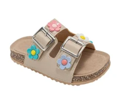 Girls' Bebe Little Kid Bloom Footbed Sandals