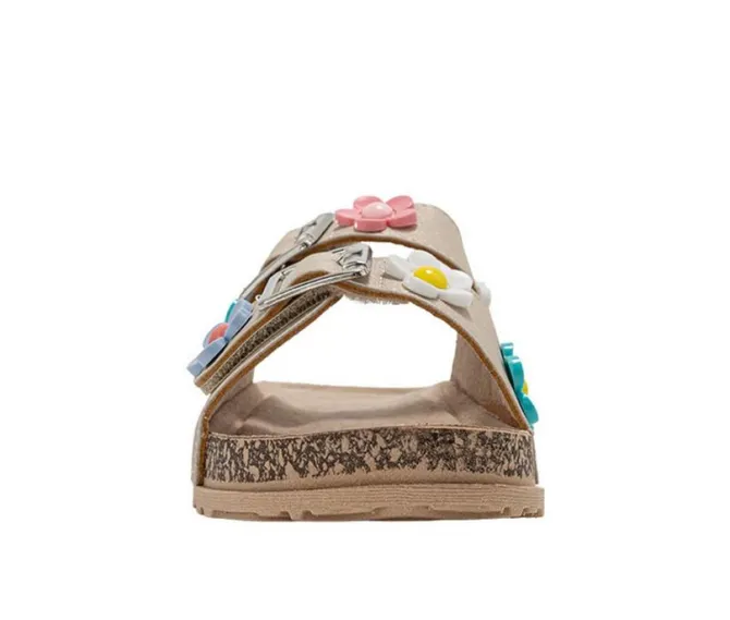 Girls' Bebe Little Kid Bloom Footbed Sandals