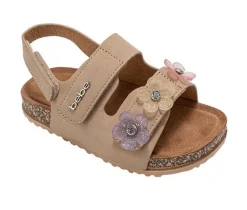 Girls' Bebe Little Kid Blosson Footbed Sandals