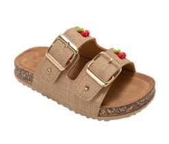Girls' Bebe Little Kid Cherry Footbed Sandals