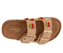 Girls' Bebe Little Kid Cherry Footbed Sandals