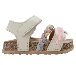 Girls' Bebe Toddler Berry Footbed Sandals