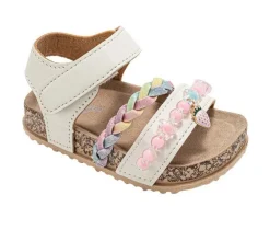 Girls' Bebe Toddler Berry Footbed Sandals