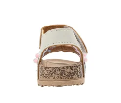 Girls' Bebe Toddler Berry Footbed Sandals