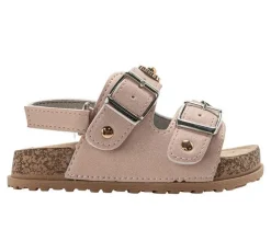 Girls' Bebe Toddler Poppy Footbed Sandals