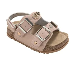 Girls' Bebe Toddler Poppy Footbed Sandals