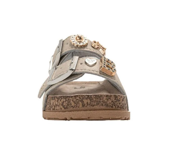 Girls' Bebe Toddler Poppy Footbed Sandals
