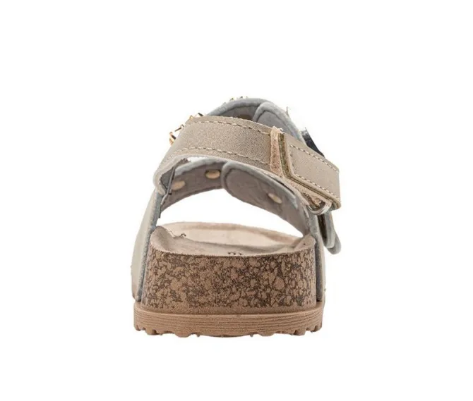 Girls' Bebe Toddler Poppy Footbed Sandals