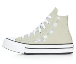 Girls' Converse Chuck Taylor Embroidered Floral Lift Sneakers