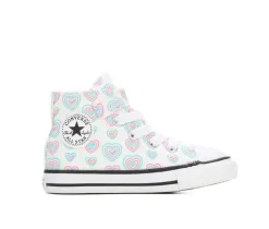 Girls' Converse Infant & Toddler Chuck Taylor All Star Mid Hearts Sneakers