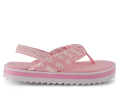 Girls' DKNY Little Kid & Big Kid Nia Logo Wedge Sandals