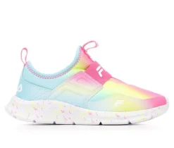 Girls' Fila Little Kid & Big Kid Landbuzzer Marble Running Shoes