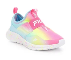 Girls' Fila Little Kid & Big Kid Landbuzzer Marble Running Shoes