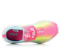 Girls' Fila Little Kid & Big Kid Landbuzzer Marble Running Shoes