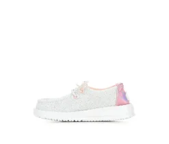 Girls' HEYDUDE Infant & Toddler Wendy Iridescent Star Casual Shoes