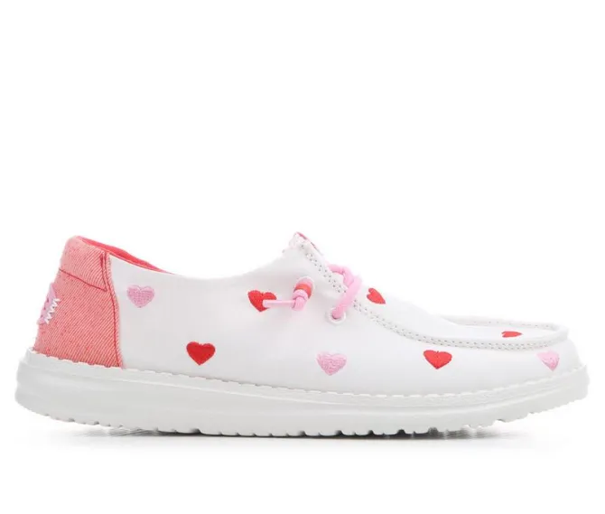 Girls' HEYDUDE Wendy Embroidered Hearts