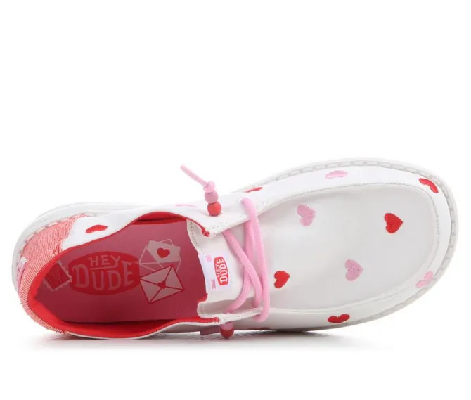 Girls' HEYDUDE Wendy Embroidered Hearts