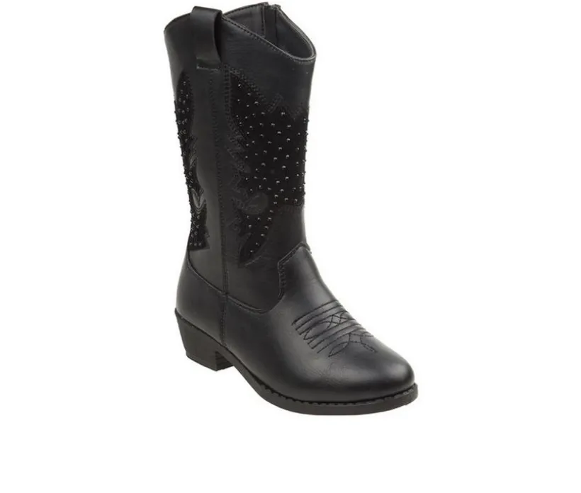 Girls' Kensie Girl Toddler Rhinestone Zip-Up Cowboy Boots