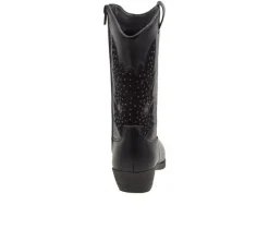 Girls' Kensie Girl Toddler Rhinestone Zip-Up Cowboy Boots