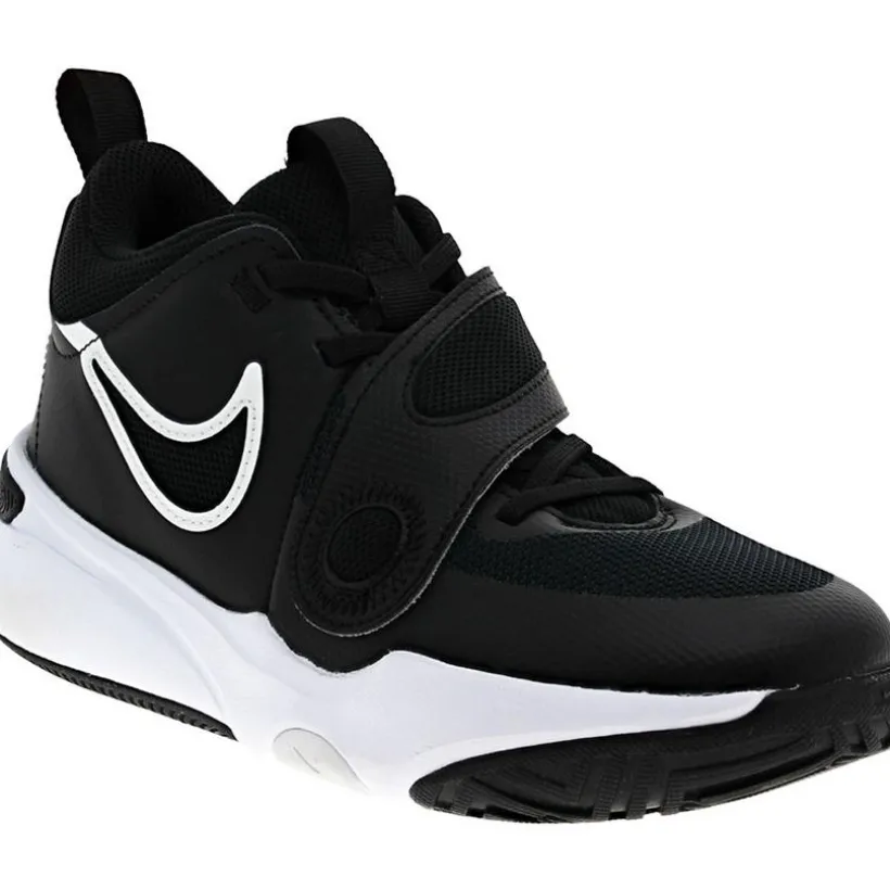 Girls' Nike Big Kid Team Hustle D11 Basketball Shoes