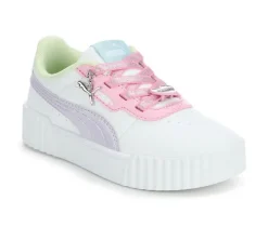 Girls' Puma Little Kid Carina 3.0 Block Party Sneakers