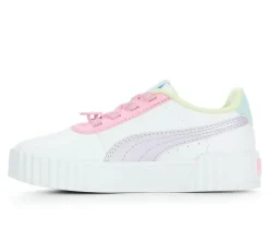 Girls' Puma Little Kid Carina 3.0 Block Party Sneakers