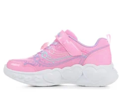 Girls' Skechers Little Kid & Big Kid Enchanted Heart Lights Sneaker