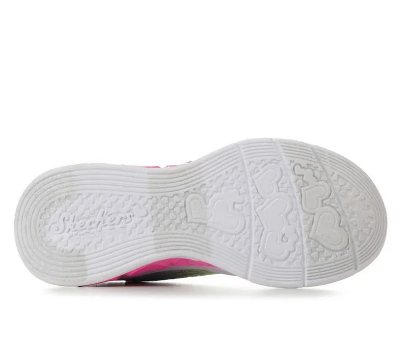 Girls' Skechers Little Kid & Big Kid Flutter Heart Lights Loves Light-Up Sneakers