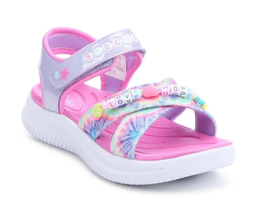 Girls' Skechers Little Kid & Big Kid Glide-Step Lights Sneakers