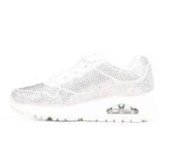 Girls' Skechers Street Little Kid & Big Kid Uno Gen1 Disco Rave Lace-Up Sneakers