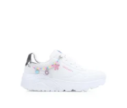 Girls' Skechers Street Little Kid & Big Kid Uno Gen 1 Charm Sneakers
